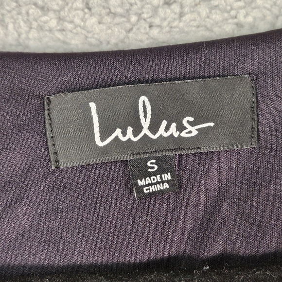 Lulus Maxi Dress Womens S Dark Floral Side Slit Babydoll Formal Elegant Timeless - Picture 5 of 15